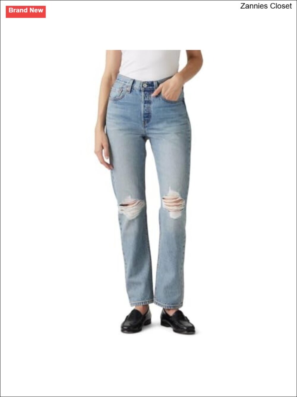 Levi's 501 Original Fit Women's Jeans Button Fly Straight Leg Mid Rise